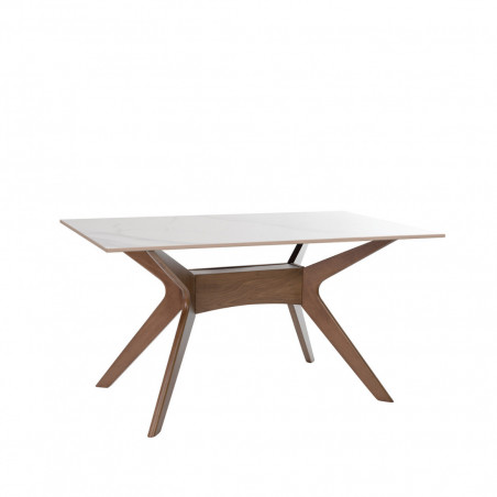 MESA ELOISE  140 FIJA CRETA/NOGAL