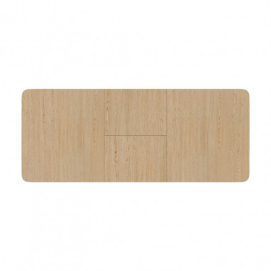 MESA GLADYS 160 RECT.EXT.ROBLE-NEGRO