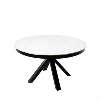 MESA ZURI 130 RED. BLANCO/NEGRO