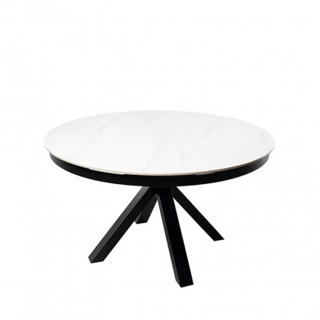 MESA ZURI 130 RED. BLANCO/NEGRO