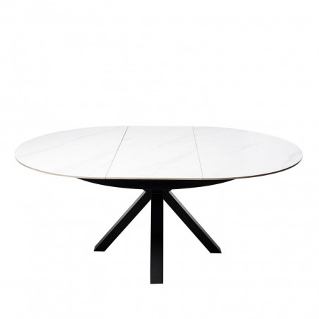 MESA ZURI 130 RED. BLANCO/NEGRO