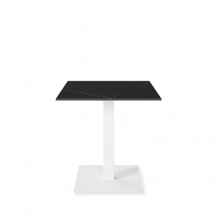 MESA BAJA SAMIRA CUADRAD.NEGRO/BLANCO