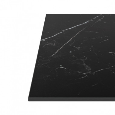 MESA BAJA SAMIRA CUADRAD.NEGRO/BLANCO