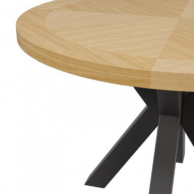 MESA BEVERLY 100 RED.FIJA ROBLE-NEGRO