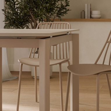 MESA CONSTANCE 120 TRAVERTINO/BEIGE