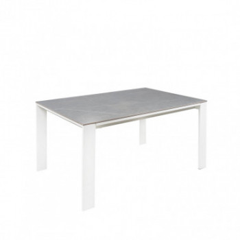 MESA 140 JANET GRIS/BLANCO