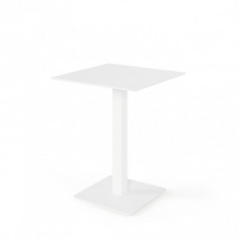 MESA ALTA SAMIRA CUADRAD.BLANCO/BLANCO