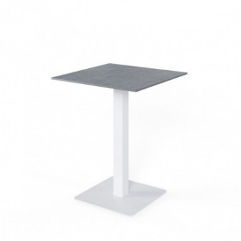 MESA ALTA SAMIRA CUADRAD.GRIS/BLANCO