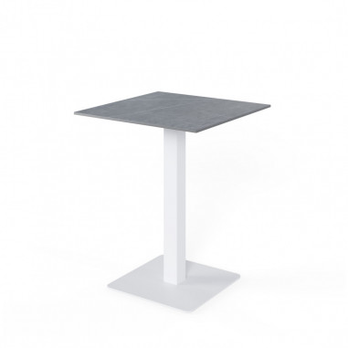 MESA ALTA SAMIRA CUADRAD.GRIS/BLANCO