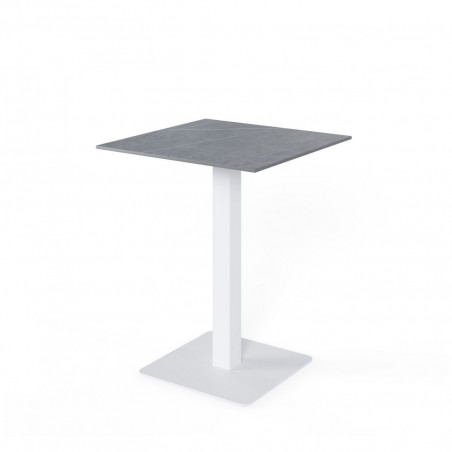 MESA ALTA SAMIRA CUADRAD.GRIS/BLANCO