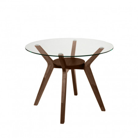 MESA SABRINE 120 RED.CRISTAL/NOGAL