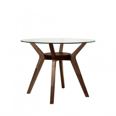 MESA SABRINE 120 RED.CRISTAL/NOGAL