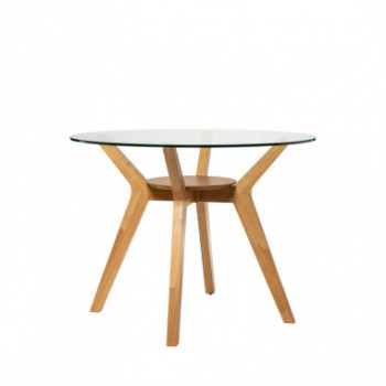 MESA SABRINE 120 RED.CRISTAL/ROBLE 2