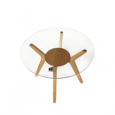 MESA SABRINE 120 RED.CRISTAL/ROBLE