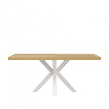 MESA ELAINE 160*90 FIJA ROBLE-BLANCO