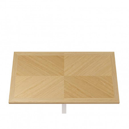 MESA ELAINE 160*90 FIJA ROBLE-BLANCO