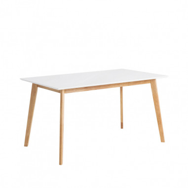 MESA ALICE 120 FIJA BLANCO-ROBLE