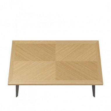 MESA RANDY 200*100 FIJA ROBLE-NEGRO