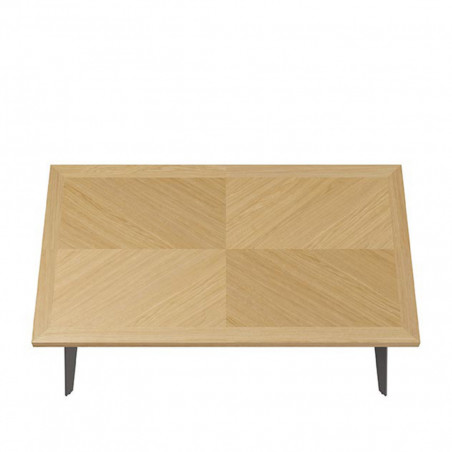 MESA RANDY 200*100 FIJA ROBLE-NEGRO