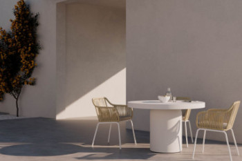 MESA THELMA RED.120 BLANCO