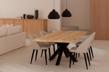 MESA GRACE 220 NATURAL/NEGRO