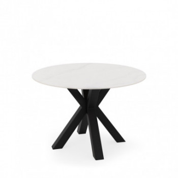 MESA FIORELLA RED.100 CRETA/NEGRO