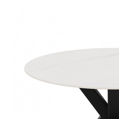 MESA FIORELLA RED.100 CRETA/NEGRO