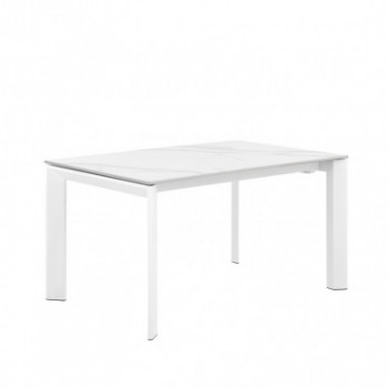 MESA LISA 140 EXT.CRETA/BLANCO