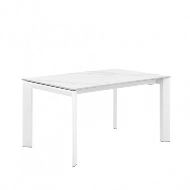 MESA LISA 140 EXT.CRETA/BLANCO