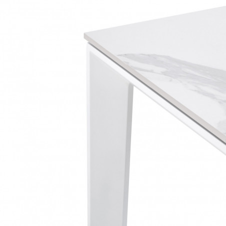 MESA LISA 140 EXT.CRETA/BLANCO