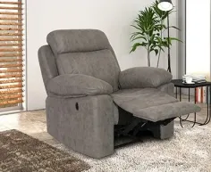 Sillón relax eléctrico a motor Menfis cemento o piedra
