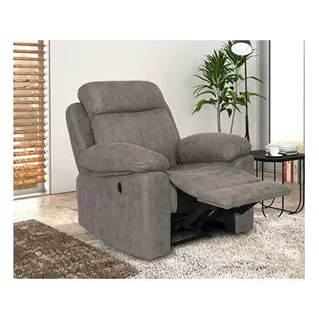 SOFA 1P RELAX ELÉCTRICO TAP. NOLIA MOD. MENFIS CEMENTO o PIE