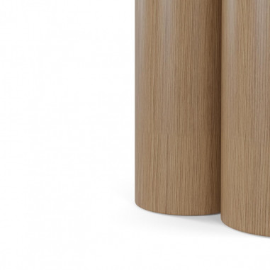 MESA TRACY 120 FIJA TRAVERTINO/ROBLE