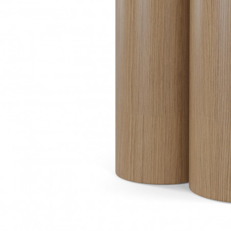 MESA TRACY 120 FIJA TRAVERTINO/ROBLE