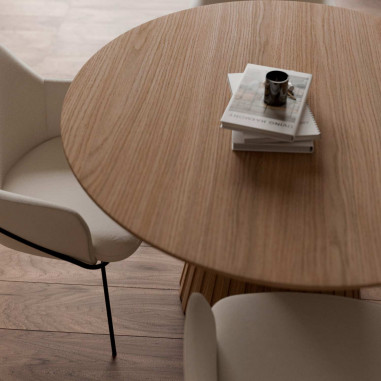 MESA NAYLA 100 RED.FIJA ROBLE