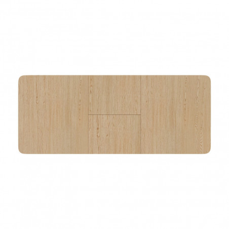 MESA GLADYS 140 RECT.EXT.ROBLE-NEGRO