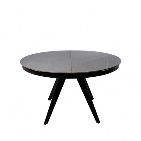 MESA LUNA 130 RED. GRIS/NEGRO