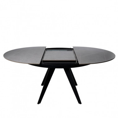 MESA LUNA 130 RED. GRIS/NEGRO