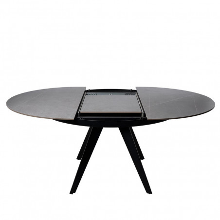 MESA LUNA 130 RED. GRIS/NEGRO