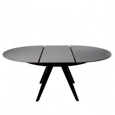 MESA LUNA 130 RED. GRIS/NEGRO