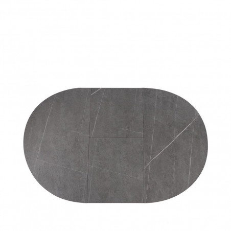 MESA LUNA 130 RED. GRIS/NEGRO