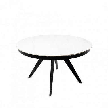 MESA LUNA 130 RED. BLANCO/NEGRO