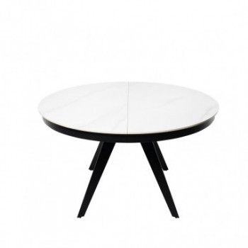 MESA LUNA 130 RED. BLANCO/NEGRO 2