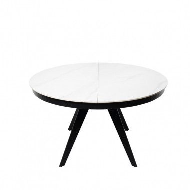 MESA LUNA 130 RED. BLANCO/NEGRO