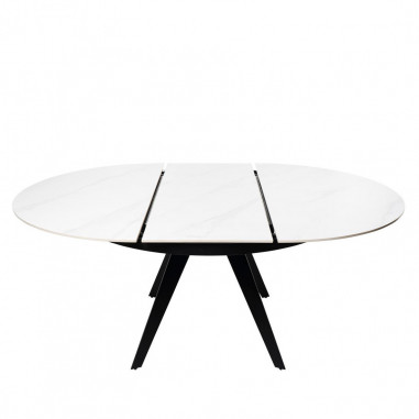 MESA LUNA 130 RED. BLANCO/NEGRO