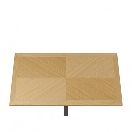 MESA ELAINE 180*100 FIJA ROBLE-NEGRO