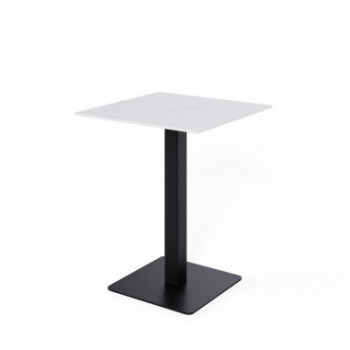 MESA ALTA SAMIRA CUADRAD.BLANCO/NEGRO