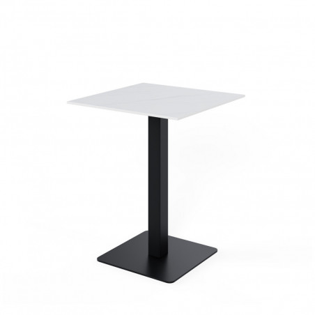 MESA ALTA SAMIRA CUADRAD.BLANCO/NEGRO