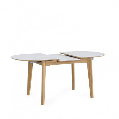 MESA VELMA 140 EXT.BLANCO/ROBLE