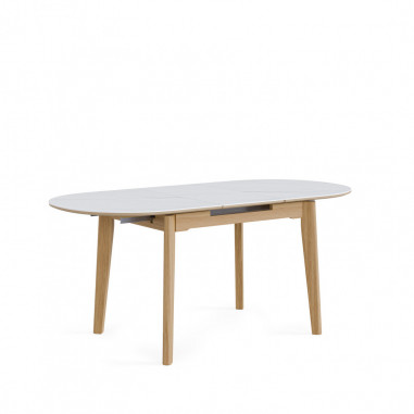 MESA VELMA 140 EXT.BLANCO/ROBLE